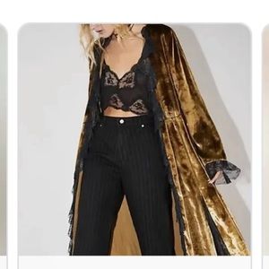 Free people velvet duster small